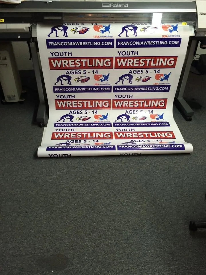 Large-format printed banners