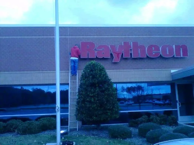 Building sign — Raytheon