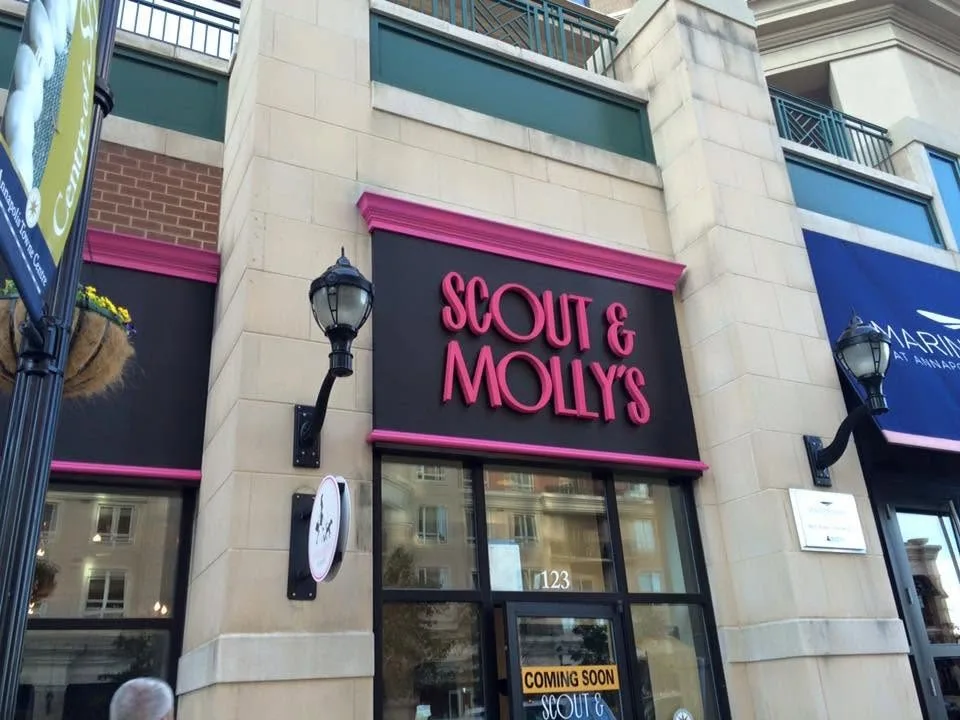 Storefront sign — Scout & Molly's